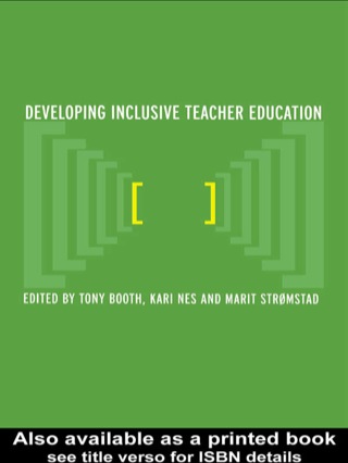 Imagen de portada: Developing Inclusive Teacher Education 1st edition 9780415303187