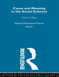 Titelbild: Cause and Meaning in the Social Sciences 1st edition 9780415434546