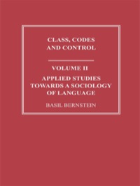 Cover image: Applied Studies Towards a Sociology of Language 1st edition 9780415302883