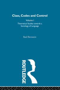 Imagen de portada: Theoretical Studies Towards a Sociology of Language 1st edition 9780415302876