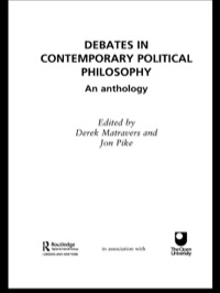 Imagen de portada: Debates in Contemporary Political Philosophy 1st edition 9780415302104