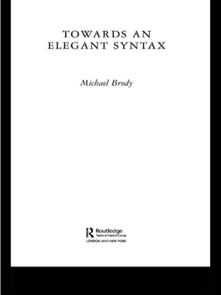 Cover image: Towards an Elegant Syntax 1st edition 9780415654593