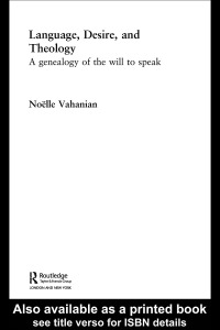 صورة الغلاف: Language, Desire and Theology 1st edition 9780415299565