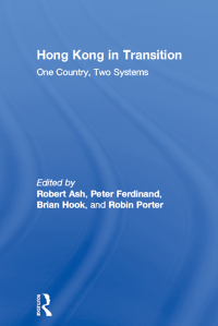 表紙画像: Hong Kong in Transition 1st edition 9780415299541