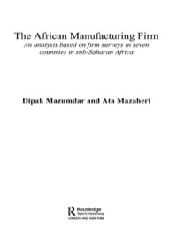 صورة الغلاف: The African Manufacturing Firm 1st edition 9781138376649