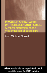 Cover image: Remaking Social Work with Children and Families 1st edition 9780415298360