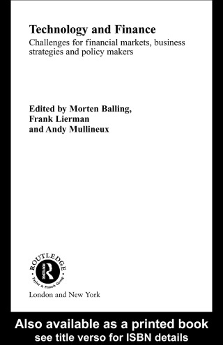 Cover image: Technology and Finance 1st edition 9780415298278