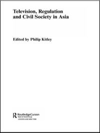 صورة الغلاف: Television, Regulation and Civil Society in Asia 1st edition 9780415297332