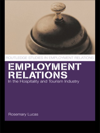 Omslagafbeelding: Employment Relations in the Hospitality and Tourism Industries 1st edition 9780415297110