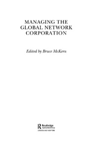 Omslagafbeelding: Managing the Global Network Corporation 1st edition 9780415297066