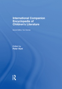 Cover image: International Companion Encyclopedia of Children's Literature 1st edition 9780415290531