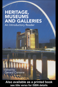 Cover image: Heritage, Museums and Galleries 1st edition 9780415289467