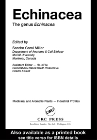 Titelbild: Echinacea 1st edition 9780415288286