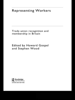 Imagen de portada: Representing Workers 1st edition 9780415287289