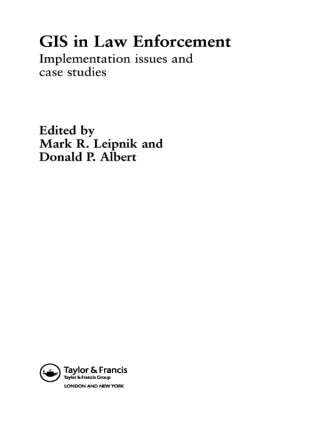 Cover image: GIS in Law Enforcement 1st edition 9780415286107