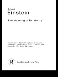 Titelbild: The Meaning of Relativity 1st edition 9780415285889