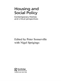 Imagen de portada: Housing and Social Policy 1st edition 9780415283670