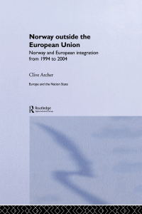Cover image: Norway Outside the European Union 1st edition 9780415282796