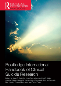 Cover image: Routledge International Handbook of Clinical Suicide Research 1st edition 9781138690431
