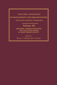Cover image: Dynamic Administration 1st edition 9780415279857