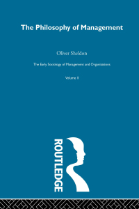 صورة الغلاف: The Philosophy of Management 1st edition 9780415279840