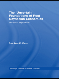 Imagen de portada: The 'Uncertain' Foundations of Post Keynesian Economics 1st edition 9780415588799