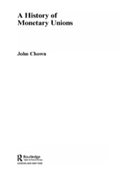 表紙画像: A History of Monetary Unions 1st edition 9780415277372