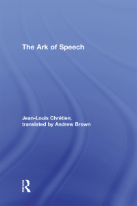 صورة الغلاف: The Ark of Speech 1st edition 9780415276993