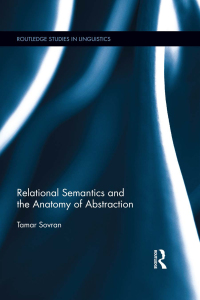 Cover image: Relational Semantics and the Anatomy of Abstraction 1st edition 9781138548732