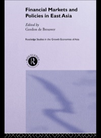 Imagen de portada: Financial Markets and Policies in East Asia 1st edition 9780415273886