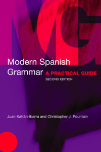 Cover image: Modern Spanish Grammar 2nd edition 9780415273039