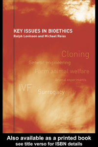 Cover image: Key Issues in Bioethics 1st edition 9780415270687