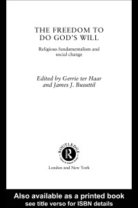 Cover image: The Freedom to do God's Will 1st edition 9780415270342