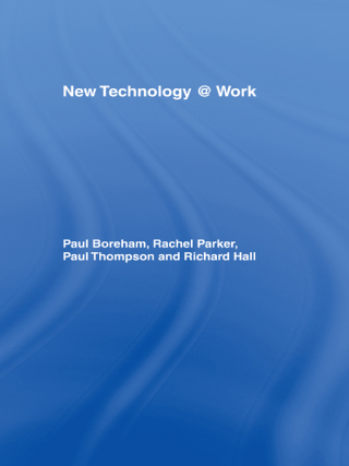 Imagen de portada: New Technology @ Work 1st edition 9780415268967