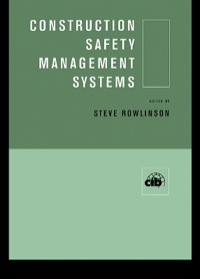 Imagen de portada: Construction Safety Management Systems 1st edition 9780367394189