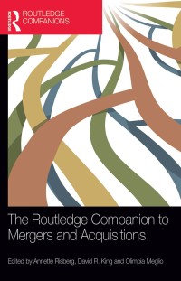 Imagen de portada: The Routledge Companion to Mergers and Acquisitions 1st edition 9780415704663