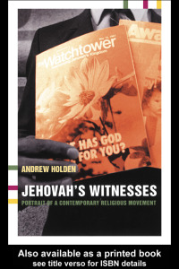 صورة الغلاف: Jehovah's Witnesses 1st edition 9780415266109