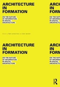 صورة الغلاف: Architecture in Formation 1st edition 9780415534901
