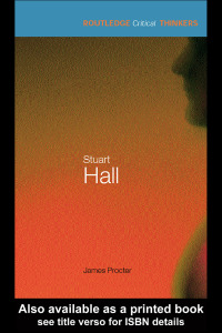 Cover image: Stuart Hall 1st edition 9780415262668