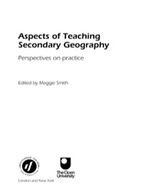 Imagen de portada: Aspects of Teaching Secondary Geography 1st edition 9780367087777