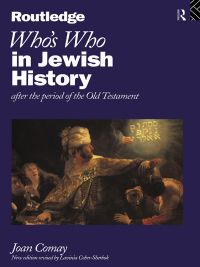 Titelbild: Who's Who in Jewish History 1st edition 9780415125833