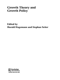 Imagen de portada: Growth Theory and Growth Policy 1st edition 9780415260008