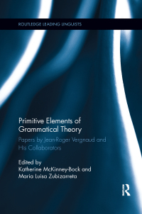 Cover image: Primitive Elements of Grammatical Theory 1st edition 9780415705394