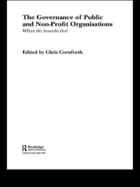 Cover image: The Governance of Public and Non-Profit Organizations 1st edition 9780415258180