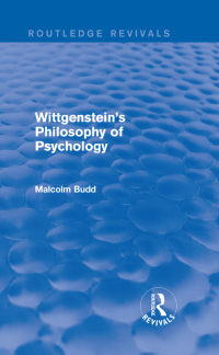 Immagine di copertina: Wittgenstein's Philosophy of Psychology (Routledge Revivals) 1st edition 9780415705523