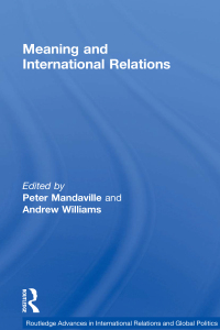 Cover image: Meaning and International Relations 1st edition 9780415753500