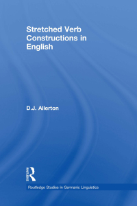 Cover image: Stretched Verb Constructions in English 1st edition 9780415257336