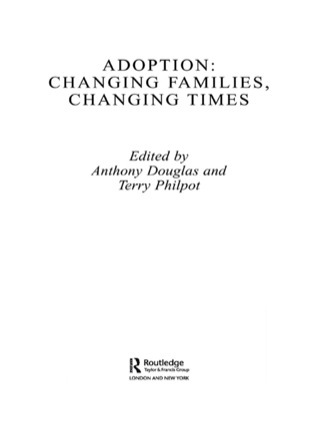Imagen de portada: Adoption 1st edition 9780415256858