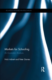 صورة الغلاف: Markets for Schooling 1st edition 9780415253338