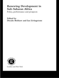 Cover image: Renewing Development in Sub-Saharan Africa 1st edition 9780415252171